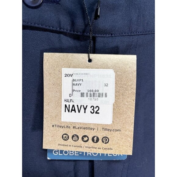Tilley Wanderer Brooks Pants Wanderer Collection Navy Size 32 NWT Gorpcore - Picture 5 of 10